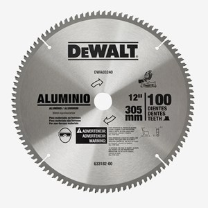 Disco de Serra Esquadria Para Aluminio 12" 100 Dentes DWA03240 Dewalt